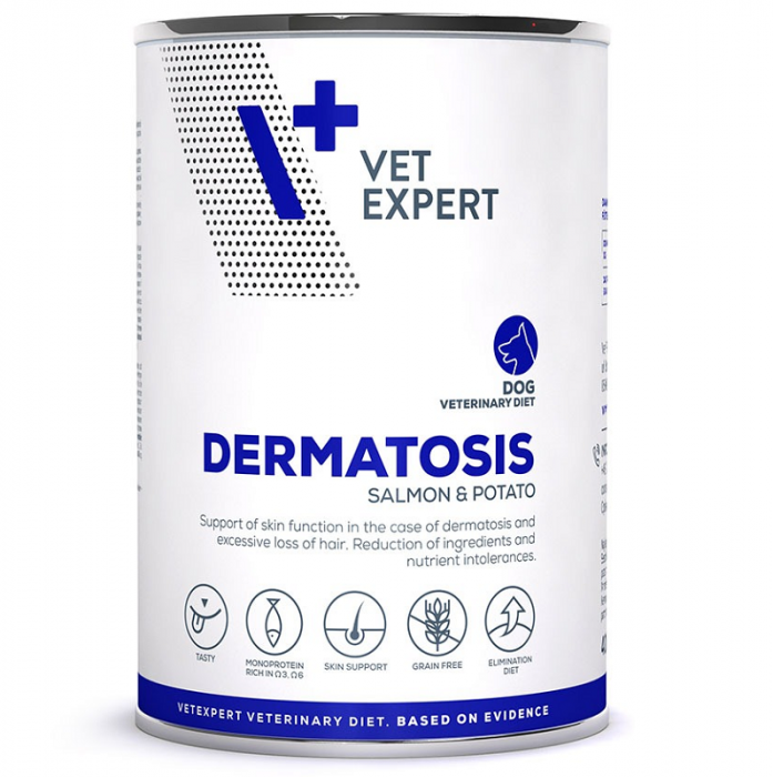 4T- Dieta Hrana Umeda Dermatosis Dog Somon Cartof, 400 G