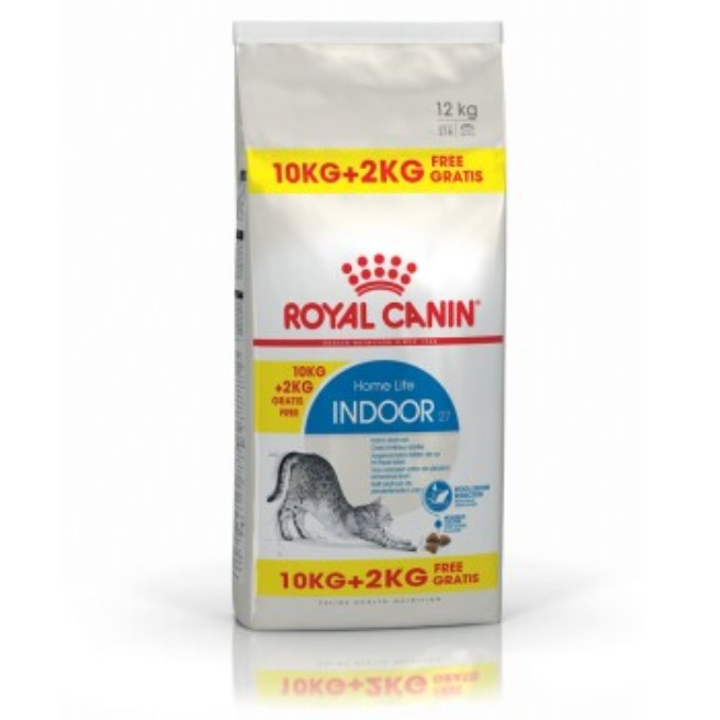 Royal Canin Indoor, 10 + 2 kg gratis