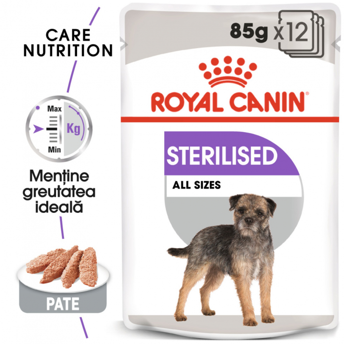 Royal Canin Sterilised Adult hrana umeda caine sterilizat (pate), 12 x 85 g [3]