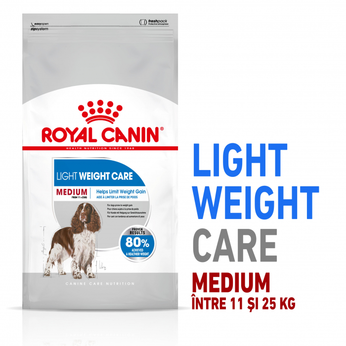 Royal Canin Medium Light Weight Care Adult hrana uscata caine, limitarea cresterii in greutate, 12 kg [3]