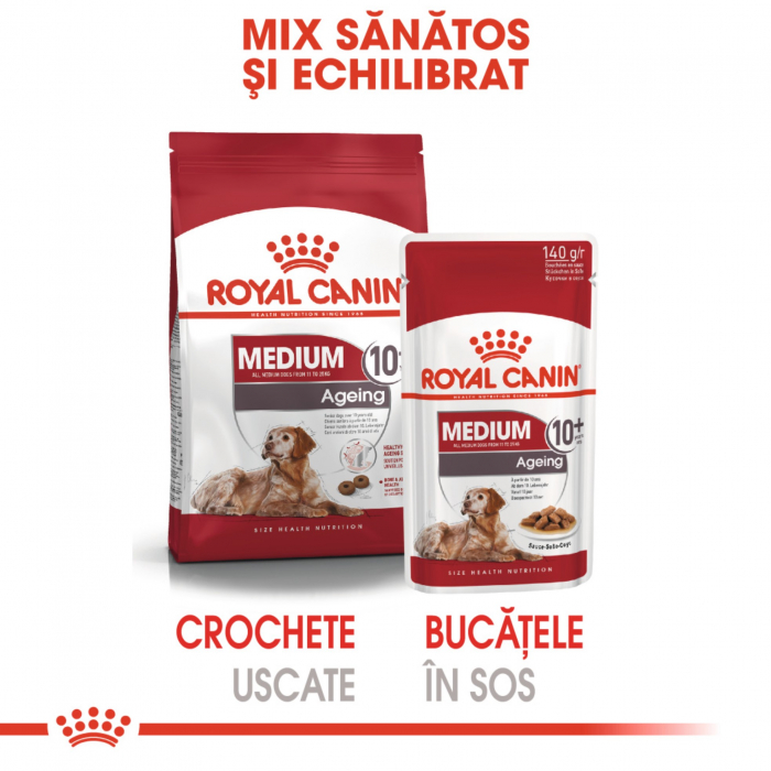 Royal Canin Medium Ageing hrana umeda caine senior (in sos), 140 g [6]