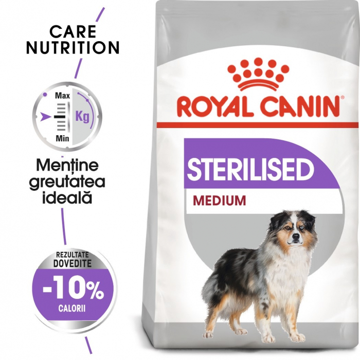 royal canin medium adulte 15 kg+3 kg Royal Canin Medium Sterilised Adult, hrana uscata caini sterilizati, 3 kg