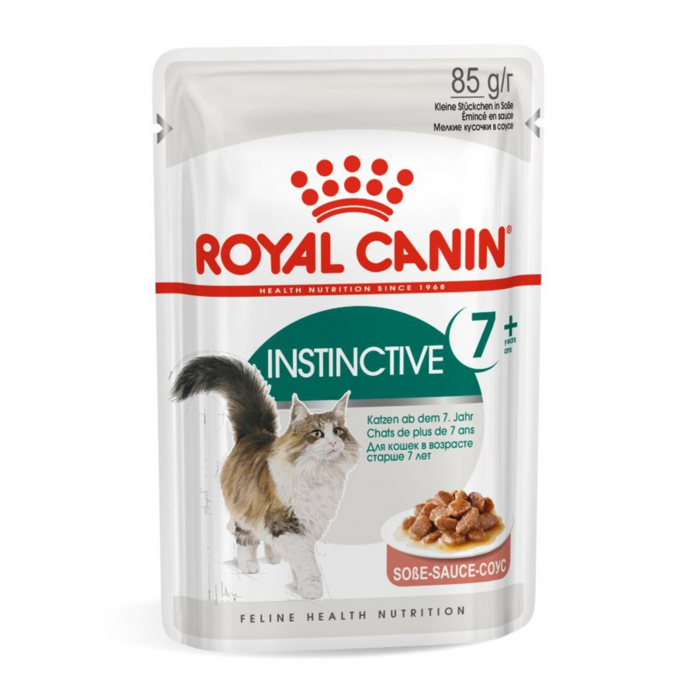 Royal Canin Instinctive 7+, plic hrană umedă pisici, (în sos), 1x85g [4]