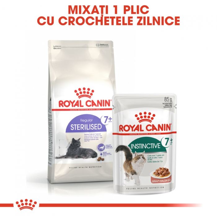 Royal Canin Instinctive 7+, plic hrană umedă pisici, (în sos), 1x85g [5]