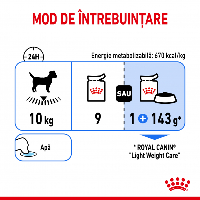 Royal Canin Light Weight Care Adult hrana umeda caine, limitarea cresterii in greutate (pate), 85 g [5]