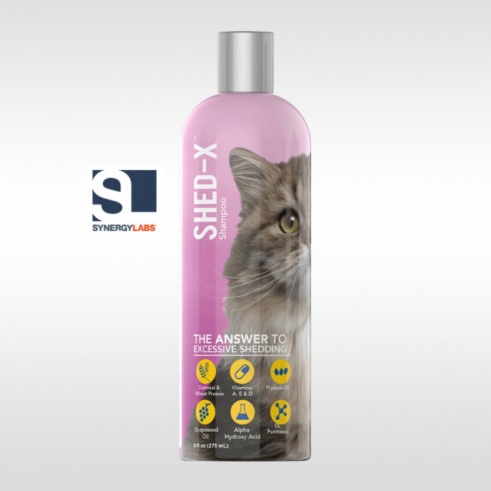 Sampon anti naparlire pentru pisici SHED-X, Synergy Labs, 237 ml [1]