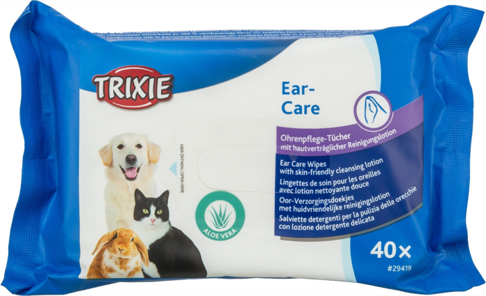 Servetele Umede Pentru Urechilor Trixie, 40 buc