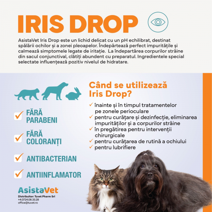 Solutie de curatare perioculara si oculara Iris Drop 130 ml [2]