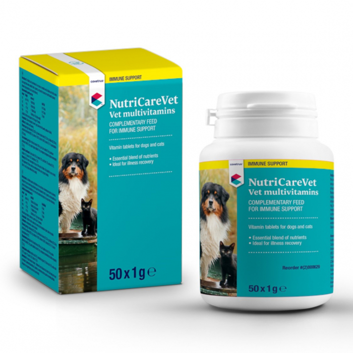 NutriCareVet Multivitamine Comprimate pentru Pisici  Caini 50 buc