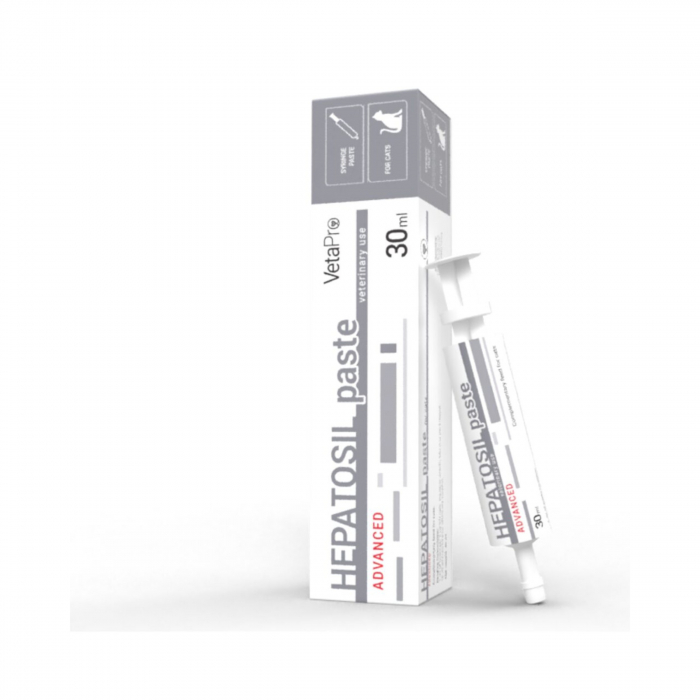 VETAPRO hepatosil advanced paste seringa 30ml suport hepatic pisici