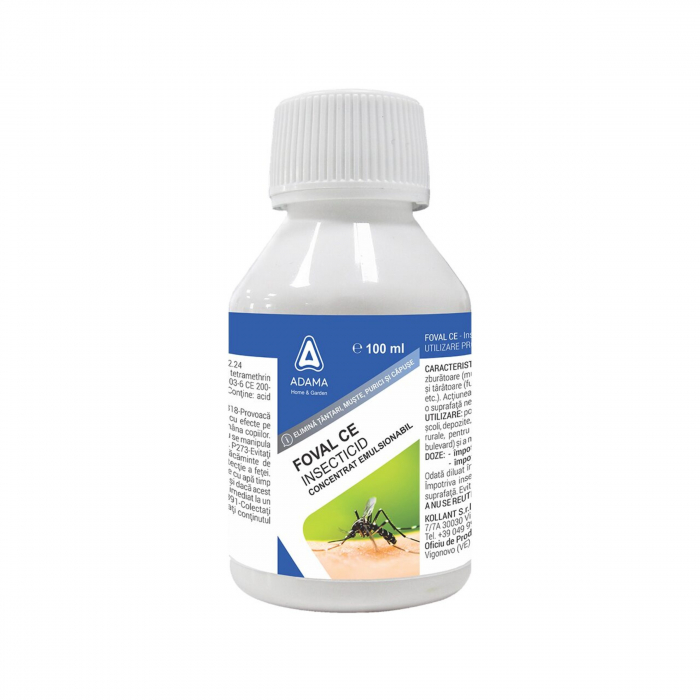 FOVAL CE Insecticid pentru combaterea tantarilor, mustelor, puricilor si capuselor 100ML [1]