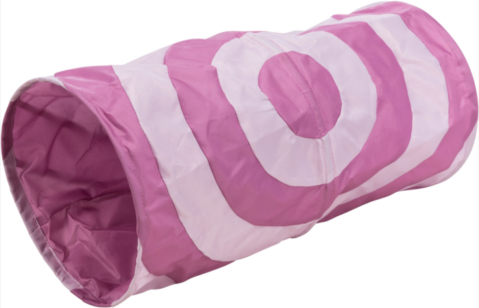 Tunel de Joaca pentru Pisici, cu Folie Fosnitoare, Nailon, 25 x 50 cm, Diverse Culori