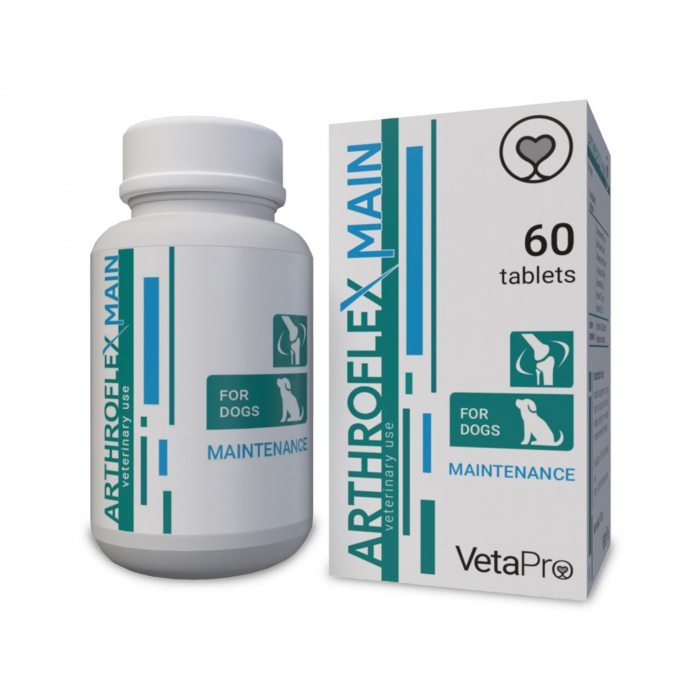 VETAPRO arthroflex-main faza 2 60tab cut suport articulatii si cartilaje caini