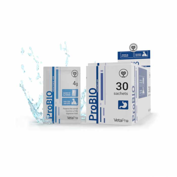 VETAPRO probio plicuri 30x4G suport digestiv caini si pisici