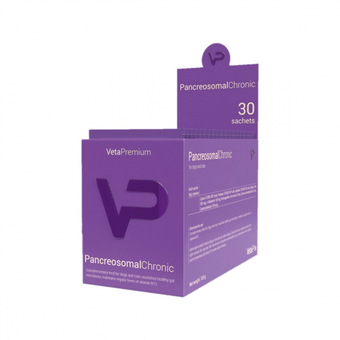 VETAPRO pancreosomal chronic 30x3g pudra pentru caini si pisici