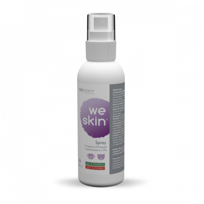 Weskin, spray antiseptic cu clorhexidina, pentru caini si pisici, 100 ml