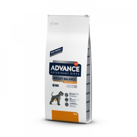 Diete veterinare caini - Advance dog Weight balance medium-maxi Controlul greutății - 12 kg