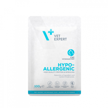 4T Dieta umeda HIPOALERGENIC CAT, carne de curcan, plic 100 gr [1]