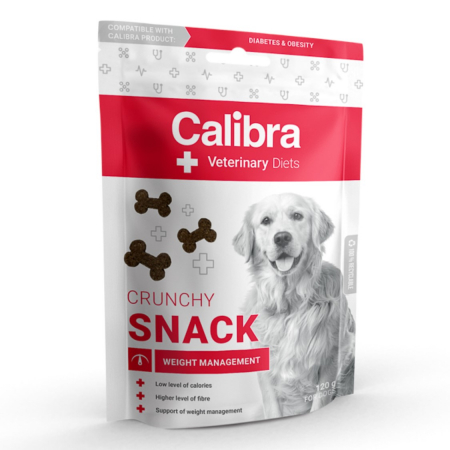 Diete veterinare caini - Calibra VD Dog Crunchy Snack Weight Management 120 g
