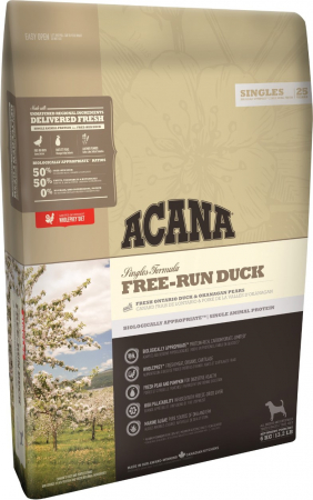 Caini - Acana Free-Run Duck - Rata si pere, 11,4 kg