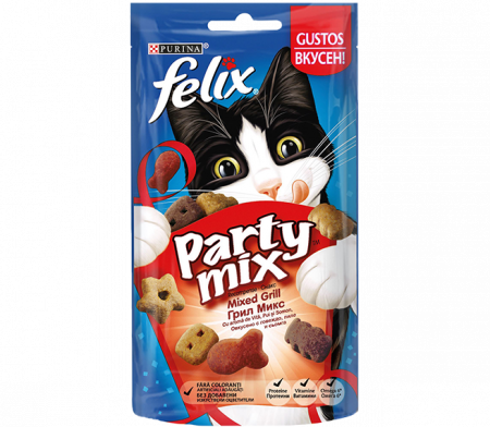 Pisici - Felix Party Mix Mixed Grill - 60 g