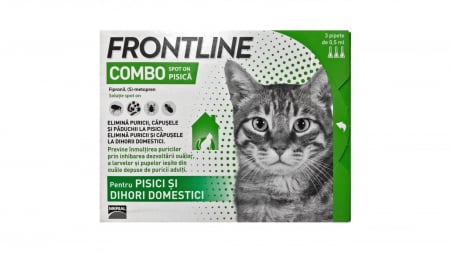 Frontline Combo Pisica, 3 pipete Antiparazitare [0]