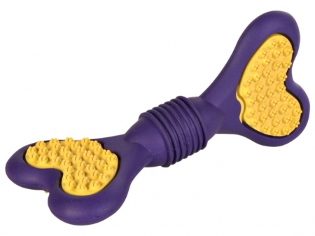 Accesorii caini - Jucarie Os Cauciuc pentru Detartrare 15 cm delistat