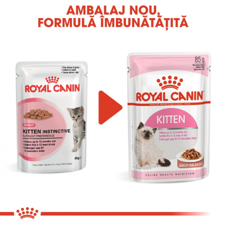 ROYAL CANIN Kitten Instinctive in Gravy Pouch, 1 x 85 g [5]
