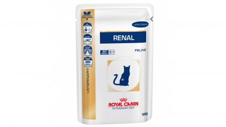 Pisici - Royal Canin Felin Hrana Umeda Renal cu Pui  12x85 g