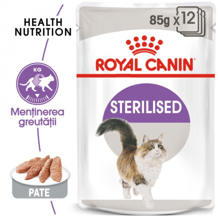 Royal Canin Sterilised Loaf, 12 plicuri x 85 g [0]