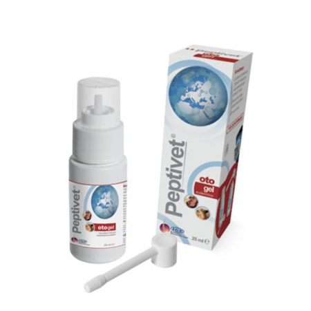 Pisici - Peptivet Oto gel, flacon 25 ml