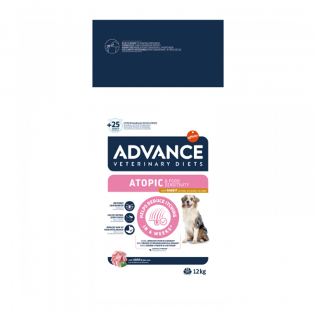 Caini - Advance Dog Atopic – fără cereale Cu iepure  12 kg