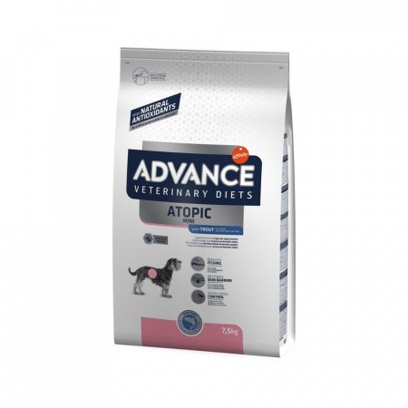 Caini - Advance Dog Atopic Mini cu păstrav 7,5 kg