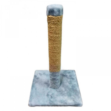 Pisici - Ansamblu de joaca pentru pisici tip coloana pe suport gri 50 x 30 cm