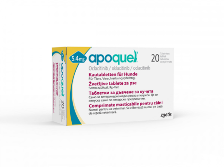 produse In Stoc - Apoquel chew 5.4mg - 20 Tablete