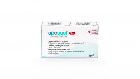 Dermatologice Caini - APOQUEL 16 MG - 20 TABLETE