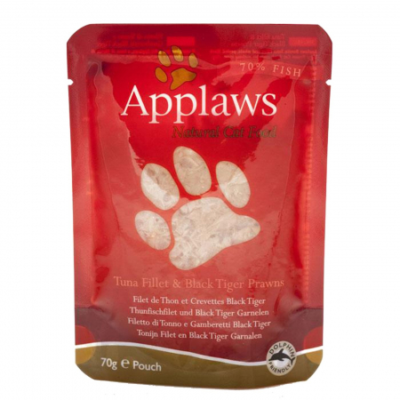 Pisici - Applaws plic hrana umeda pisici ton si creveti 12x70 g