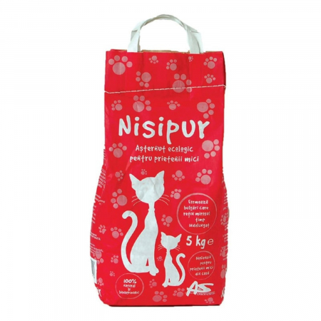 Asternut litiera / Nisip / Silicat - Asternut igienic bentonita pentru pisici, Nisipur Classic, 5 kg