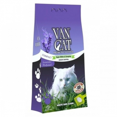 Pisici - Nisip Igienic Bentonita Pisici VanCat Lavander Compact 5 Kg