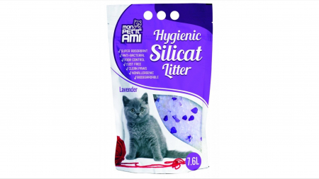 Asternut litiera / Nisip / Silicat - Nisip silicat, Mon Petit Ami Silicat Lavanda, 15 l
