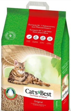 Asternut litiera / Nisip / Silicat - Asternut pentru litiera Cat’s Best Oko Plus Original 20 L
