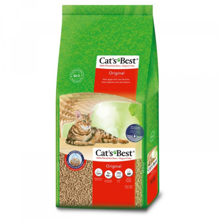 Pisici - Asternut pentru litiera Cat’s Best Oko Plus Original 40 l