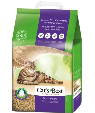 Asternut litiera / Nisip / Silicat - Asternut pentru litiera Cat’s Best Oko Plus smart pellets 20 L
