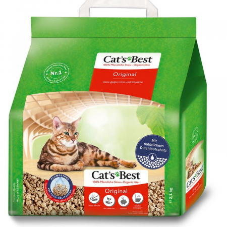 Pisici - Asternut pentru litiera Cat’s Best Oko Plus Original 5 l