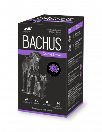Pisici - Bachus Calm&Brave, 60 tablete