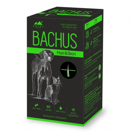 Pisici - Bachus Hair & Skin, 60 tablete