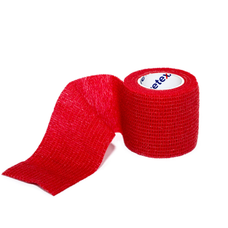 Farmacie Pisici - Bandaj autoadeziv amar Vetexx 5 cm x 4.5m Rosu