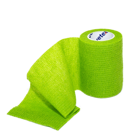 Farmacie Pisici - Bandaj autoadeziv amar Vetexx 7.5 cm x 4.5m Verde deschis