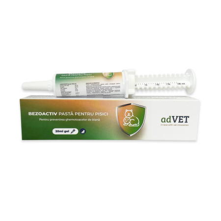 Afectiuni Digestive Pisica - Bezoactiv – pasta pentru pisici, seringa gradata x 20 ml