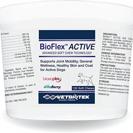 Suplimente nutritive, vitamine - BIOFLEX active, VetBiotek, 120 tablete